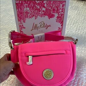 Lilly Pulitzer Vibrant Pink Crossbody Bag